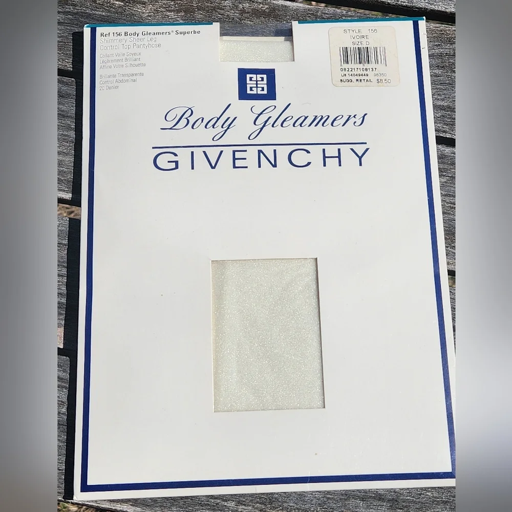 Vintage Givenchy Body Gleamers Superbe Pantyhose Size D